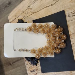 ⭐️BRAND NEW⭐️ Banana Republic: Taupe Acrylic Sparkling Necklace